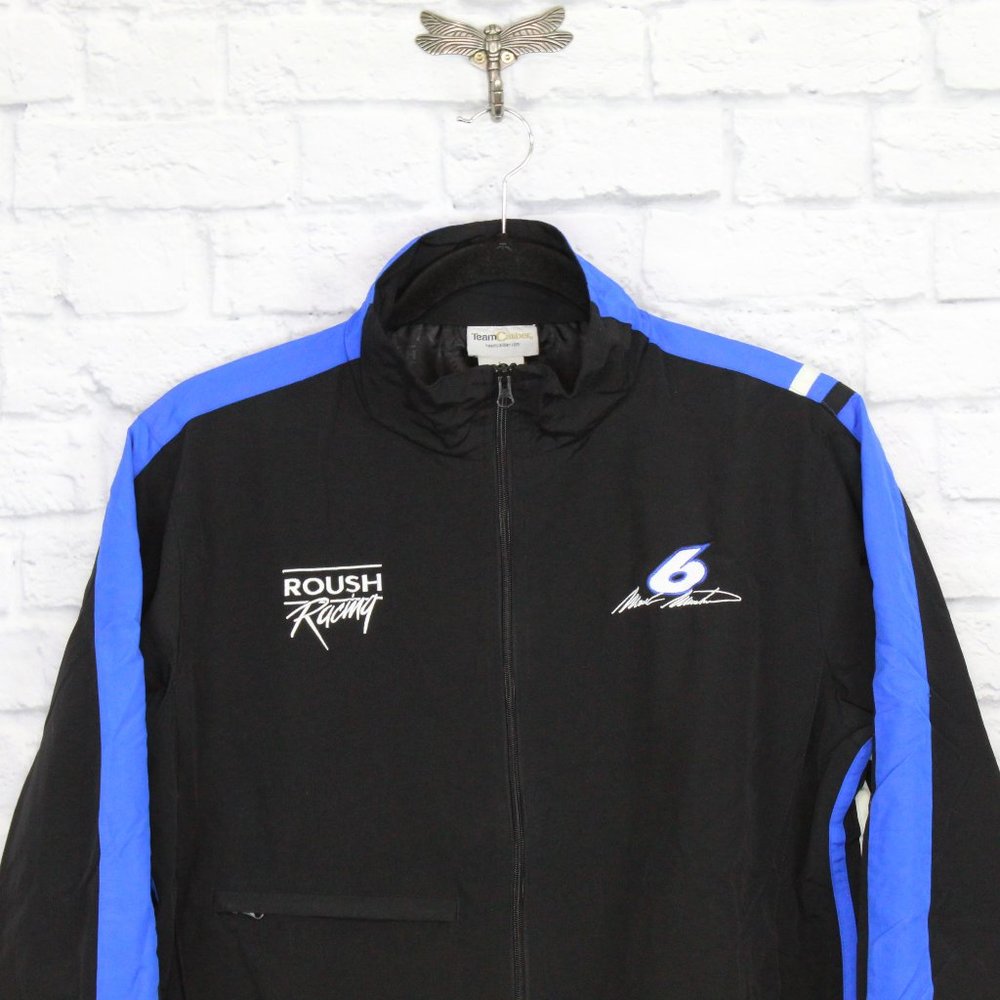 Team Caliber Roush Racing 6 Mark Martin Black Full Zip Wind Breaker Jacket Large - Picture 2 of 8